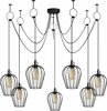Rippvalgusti Opviq Tel, 6696, 280 W, E27, must, metallkorpus