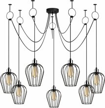 Rippvalgusti Opviq Tel, 6696, 280 W, E27, must, metallkorpus