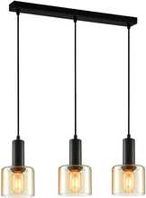 Rippvalgusti Italux Santia PND-65342-3-BK+AMB, 3xE27, 40W, 230V