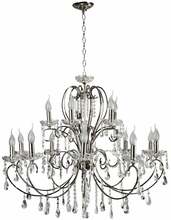 Lühter Candellux Aurora, 30-97586, 15xE14, 40W, kroom