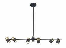 Ripplamp Maxlight PUMA P0409, 6 GU10, kuld/must