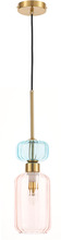 Ripplamp Milagro Molly Pink, 1xE14, 40W, 12 cm, kuld/roosa/sinine