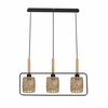 Rippvalgusti Candellux Lighting Crown, 33-26781, 3x40 W, E27, must/beež