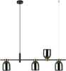 Ripplamp Italux Servio PND-66892-4-BK-SG, E14, must