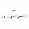 Ripplamp Opviq Fazli, 10501, 40x110 cm, valge/kuldne, klaasist kupliga