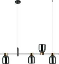 Ripplamp Italux Servio PND-66892-4-BK-SG, E14, must