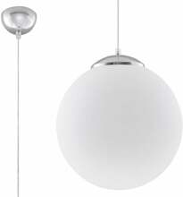 Rippvalgusti Sollux UGO 40, 60W, E27, valge/kroom