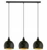 Rippvalgusti Eglo Roccaforte, 3xE14, 40W, 120W, must/kuldne