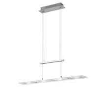 Rippvalgusti Trio Milos, LED, 3000 K, hall, klaasist kupliga