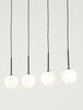 Rippvalgusti TK Lighting Martin 4503, 4xG9, 64 W, must/valge