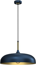 Rippvalgusti Milagro Lincoln, 1xE27, 60W, d. 45 cm, sinine