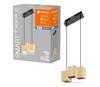 Rippvalgusti Ledvance Decor Wood, 3xLED, 21W, 230V, Wi-Fi, puit/must, 3000-6500K, dimmerdatav