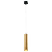 Rippvalgusti Candellux Tubo, 1x25W, GU10, must, ø 7 cm, puidust kuppel