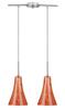 Rippvalgusti Candellux Rufi, 5532-14651, 2x40W, E14, kroom/satiin-nikkel