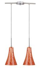 Rippvalgusti Candellux Rufi, 5532-14651, 2x40W, E14, kroom/satiin-nikkel