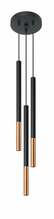 Rippvalgusti Sollux Mozaica 3P, 3xG9, 12W, must/vask