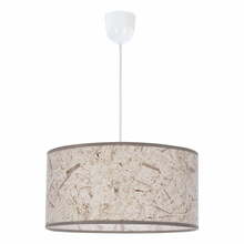 Rippvalgusti Candellux Papirus, 1x60W, E27, beež, ø 30 cm