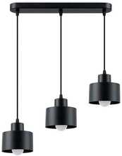 Rippvalgusti Sollux Savar SL.1133, 3xE27, 3x60W, must