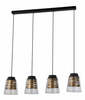 Rippvalgusti Candellux Fresno, 4xE27, 60W, 15,5 x 84 cm, must