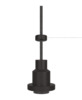 Riputatav vintage valgusti Ledvance Vintage 1906 PenduLum, E27, must