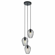 Rippvalgusti Eglo Newtown, 49479, 3xE27, 60W, must, h130 cm