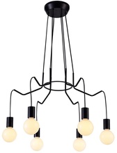 Rippvalgusti Candellux Basso, 5536-71033, 6xE27, 40W, must