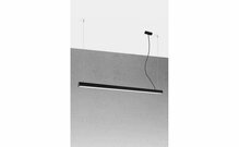 Rippvalgusti Sollux Pinne 150, 38 W, LED, 3000 K, must