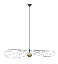 Rippvalgusti Thoro Lighting Eskola 70, 60 W, E27, must