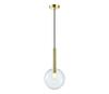 Rippvalgusti Milagro Niko ML0328, 1xG9, 9W, 20 cm, kuldne