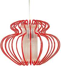 Rippvalgusti Candellux Imperia, 1x60W, E27, punane, 520 x 420 mm