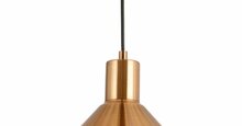 Ripplamp G.LUX GT-650-1S ELA, 1xE27, must/messing, 20 x 120 cm