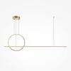 Rippvalgusti Maytoni Halo MOD247PL-L49BSK, 40W, LED, Brass