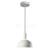 Rippvalgusti V-TAC, 1xE14, 60W, 230V, valge, plastik ja alumiinium