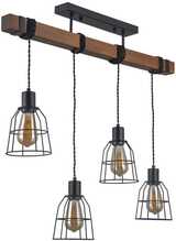 Rippvalgusti Italux REDA PND-4793-4-L, 4xE27, 40W, matt must