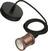 Riputatav vintage pirnipesa Philips CORD/VIN/E27, 1 x E27, roosakaskuldne