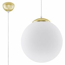 Rippvalgusti Sollux Ugo, 1xE27, 60 W, d. 30 cm, kuldne