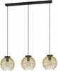 Rippvalgusti Eglo Venezuela, 900167, 3 x E27, max 3 x 40W, must/kuldne, 93,5 x 23,5 x 110 cm