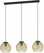 Rippvalgusti Eglo Venezuela, 900167, 3 x E27, max 3 x 40W, must/kuldne, 93,5 x 23,5 x 110 cm