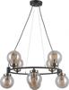 Rippvalgusti Italux Galvez PND-28622-8A, 40 W, E14, antiikpronks/must