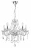 Rippvalgusti Light Prestige Cristallo 5, E14, 5x60W