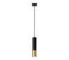 Rippvalgusti Sollux Loopez 1, 1xGU10, 40W, must/kuld