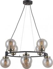 Rippvalgusti Italux Galvez PND-28622-8A, 40 W, E14, antiikpronks/must