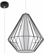Rippvalgusti Sollux Demi, 1xE27, 60W, must/valge