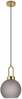 Rippvalgusti House Nordic Luton 6406105, matt suitsuklaas, messingupesaga, 20 cm