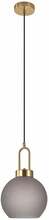 Rippvalgusti House Nordic Luton 6406105, matt suitsuklaas, messingupesaga, 20 cm