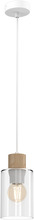 Rippvalgusti Milagro Madera, 1xE27, 60W, valge/puit