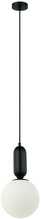 Rippvalgusti Italux Aldeva PND-02340-1M-BK, 1x40W, E27, valge/must