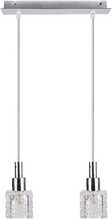 Rippvalgusti Candellux Rubic Zwis, 2x40 G9, kroom+kristall