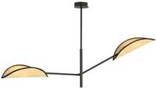 Rippvalgusti Emibig Vene 1160/2, 10 W, E14, must/rattan