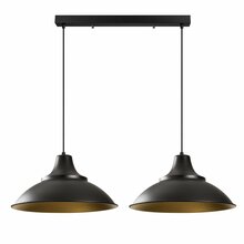 Rippvalgusti Opviq Saglam, must, metallkorpus, kuldne